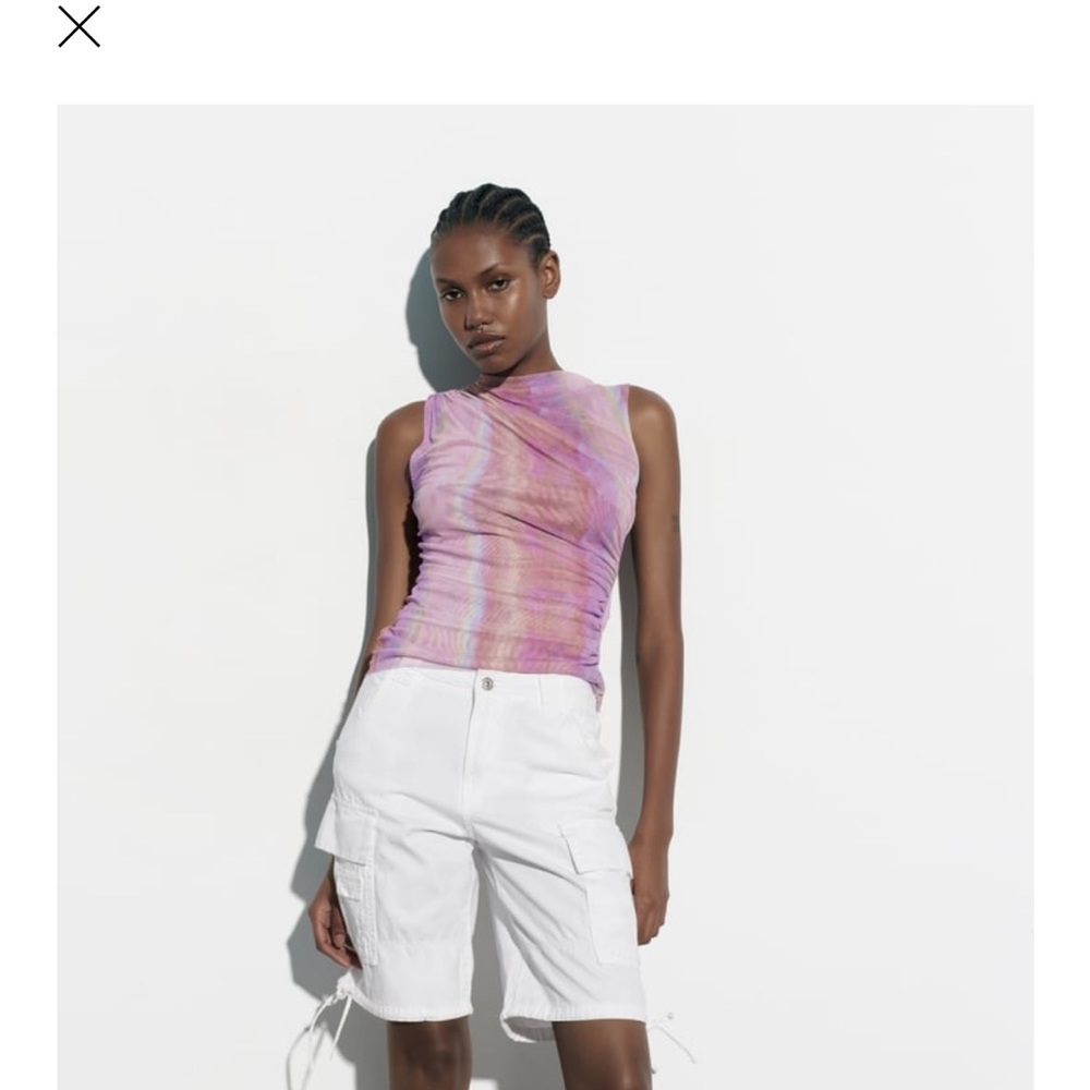 Zara tulle top